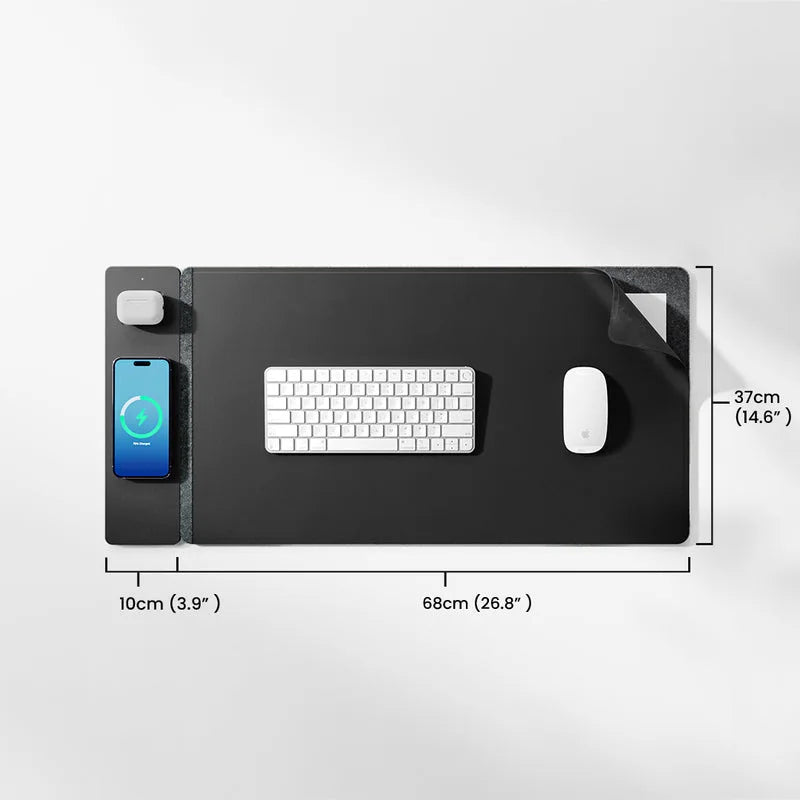 3-in-1 15W Wireless charging desk mat with phone & AirPods charger — image 5