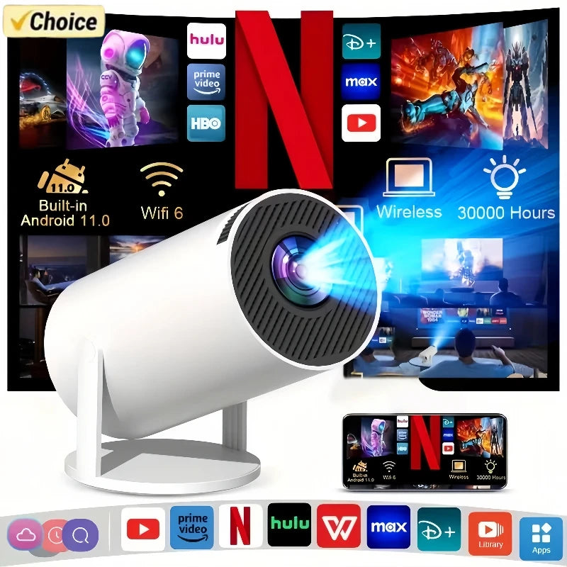 BeamPocket mini HDMI pocket projector displaying image on wall