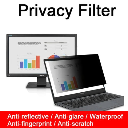 BlackShield laptop privacy filter demonstrating 60-degree viewing angle protection