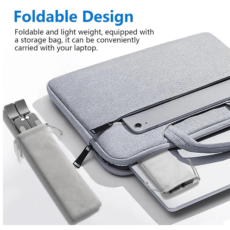 Adjustable aluminum laptop stand N3 N8 for MacBook tablet foldable cooling pad — image 5