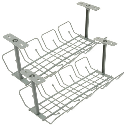 TidyDesk cable organizer kit with magnetic mounting clips and tray