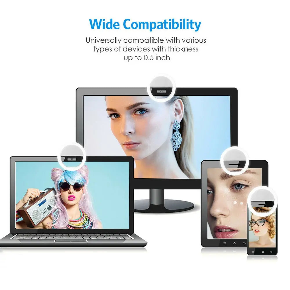 ClipLight rechargeable USB-C clip-on light for Zoom meetings and streaming